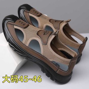 Dép Đi Biển Nam Mùa Hè Mới Hở Mũi Đế Mềm Thoáng Khí Thể Thao Thường Ngày Dép Đi Biển Cỡ Lớn Dép Xăng Đan Thoáng Khí