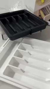 Expandable Cutlery Organizer Tray Adjustable Multi Compartment Drawer Organizer Kitchen Utensil Tray Spoons Forks Knives Home Organization