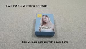 F9 TWS Wireless Earphones 6D Sound Noise Cancelling HIFI Earbuds Bluetooth 5.3 Mini Earbuds Headphone Pro Touch Control with Mic