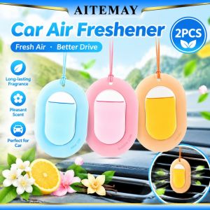 Aitemay 2 cái treo xe làm thơm không khí tinh dầu Viên nang bền lâu 30 ngày gương chiếu hậu hương thơm cho xe hơi nhà tủ quần áo văn phòng