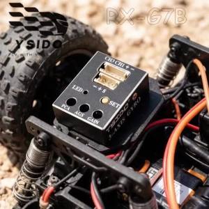 YSIDO RX-G7B 3-Axis Gyro RC Car Drift Stabilizer Gyroscope CNC Metal Shell 4.8-10V for RC Drift Racing Buggy Car Boat Model Part