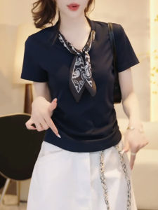 V.C.I | Slim Fitted Waist T-Shirt Short Sleeve Blue