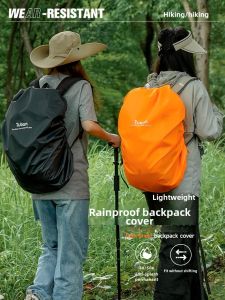 Waterproof Rainproof Backpack Cover Full Wrap Double Shoulder Hiking Camping Mountaineering Bag Dust Mud Protection Outerwear