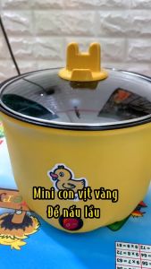 Nồi Điện Mini Vịt Vàng - Đa Năng - Siêu Cute - Dung Tích 18L
