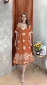 Daster Renda Arab Jumbo & Motif Dress Arabian Rayon