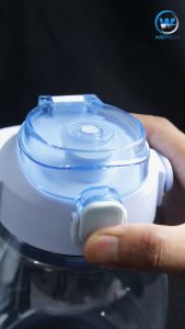 Botol Minum Piknik Viral 1300 ML Free Stiker Lucu 2D & Sedotan Botol Olahraga Sekolah YML-011