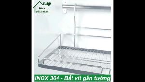 Kệ chén treo tường Inox 304 PHÁT ĐẠT (nhiều size) rổ úp chén 1 tầng giá để bát kệ đựng bát dĩa (SP138)