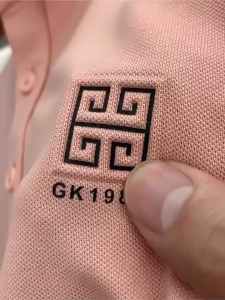 Polo shirt pria distro kerah casual lengan pendek bordir korean style solid color slimfit t-shirt