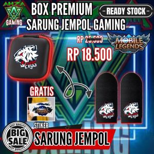 SARUNG JEMPOL GAMING EVOS + BOX SARUNG JEMPOL GAME MOBILE | FREE FIRE | PUBG ANTI BASAH KERINGAT