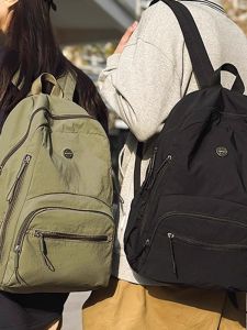 OUDENGPAI | กระเป๋าเป้สะพายหลังนักเรียนมัธยมปลายสไตล์ญี่ปุ่นสีพื้น ความจุขนาดใหญ่ น้ำหนักเบา กระเป๋าเดินทางสำหรับนักเรียนมัธยมปลายและนักศึกษาวิทยาลัย