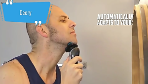 TMS - Alat Cukur Kumis Jenggot Janggut Rambut Bulu Hidung Elektrik Rechargeable 4in1 Shaver Razor