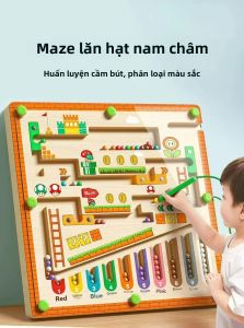 Đồ Chơi STEM Mê Cung Từ Tính Dành Cho Lứa Tuổi 3-6 Trò Chơi Giáo Dục 2 Trong 1 Để Phát Triển Kỹ Năng Vận Động Tinh Và Khả Năng Tập Trung