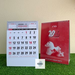 Kalender Meja Kerja AO 701 Tahun 2026//Ukuran 165 cm x 235 cm(Terima castume cetak merek)