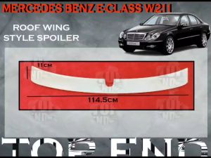 MERCEDES BENZ W211 2003-2007 ROOF WING STYLE SPOILER MATERIAL ABS TOP WING SPOILER GRASS SPOILER CAR BODYKIT