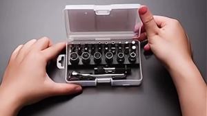 28 in 1 Mini Ratchet Screwdriver Set 1/4 Inch Socket Wrench 72-Tooth Offset Ratchet Wrench Magnetic Phillips Torx Driver Bits