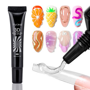 10ml 3D Nail Art Gel - DIY DesignsWaterproof Sculpting gel,Waterproof Nail Art Design Gel for Intricate Carvings & Shapes