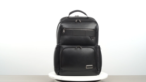 NEW ARRIVAL | BANGE 6627 Genuine Leather Backpack (25.5x21x45cm | 24L | 1.5kg) for Men & Women - Fits 15.6" Laptop Anti-Theft Design Water-Repellent Fabric Premium Quality Leather Durable YKK Zipper Stylish Black/White | Travel Work School