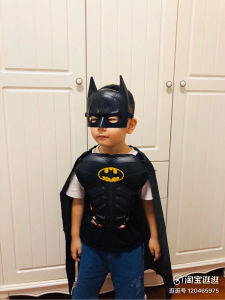 Batman Halloween Costume Set for Boys Black Armor Mask Robe Performance Toys Childrens Holiday Supplies Movie Character Series
