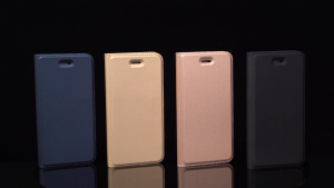 Apple iPhone 16e 15 Pro Max - Dux Ducis Skin Pro Series Leather Flip Case Card Slot Hidden Magnetic Catch Full Coverage Casing Stand Design Premium Shock Resistant Camera Lense Screen Protection Anti Scratch Classy Executive Business Mobile Phone Hand