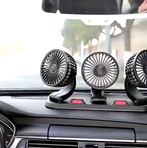 Car Fan USB Charge Big Wind Three Speed Control Vehicle-mounted fan Back Seat Fan 360 Degrees Powerful Cooling Cooling Fan Low Noise