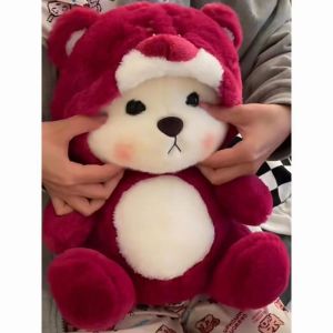 New Style Transformable Hat Bear Plush Toy - Perfect Qixi Festival Gift for Girls Teddy Bear Doll LXF