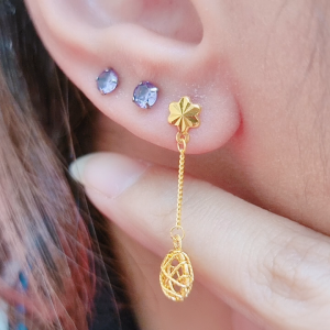 JIN JING SUBANG GANTUNG BALL/BINTANG EMAS 916 TULEN 1.55G/1.96G/1.97G