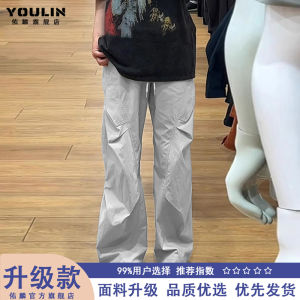 Quần Ống Rộng Nhanh Khô Màu Đen Cho Nam Mùa Hè Mỏng Gấp Gọn Quần Leo Núi Ngoài Trời Thể Thao Quần Áo Bảo Hộ Lao Động