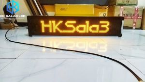 Running Text Kuning Dua Sisi 20x100cm Wifi Outdoor