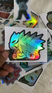 Stiker Hologram Kakashi ukuran 8 cm