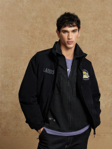 Jack Jones | NBA Collaboration Mens Stand Collar Sporty Down Jacket