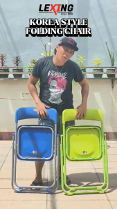 Portable Folding Chair Backrest Heavy Duty Fold up Stool Metal FD-50