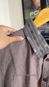 POLICE Kemeja Border Printing Regular Fit Pria