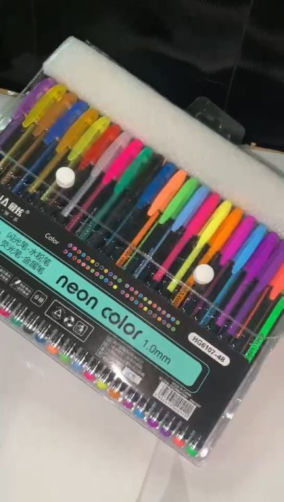 48 pcs color gel neon | Lazada PH