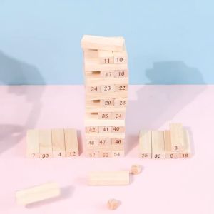 Creative Building Blocks Toy Funny Mini Wooden Tower Hardwood Stacker Game for Childrens Toy
