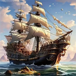 Jigsaw Puzzle 500/1024PCS Sailboat Sea Seascape Art Brain Teaser Puzzle Calming Hobby Gift
