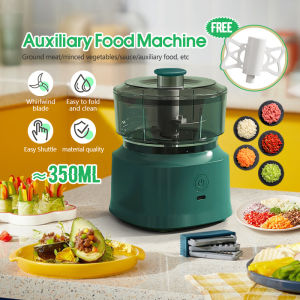 Multifunctional Food Processor Electric Mini Blender Garlic Chopper Food Chopper Meat Grinder Portable Type C Food Grade Baby Food Processor 350ml 多功能料理机