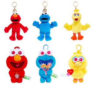 Official Sesame Street ELMO Big Bird Cookie Monster Plush Keychain Cute Backpack Charm Valentine Special Edition