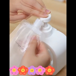 BUYYU 30ml/50ml/100ml Travel Refillable Flat Bag Plastic for Shampoo Conditioner Lotion Etc Squeeze Pouch