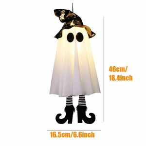1/2/3pcs Halloween LED Light Up Witch Ghost for Halloween Party Home Indoor Outdoor Yard Decoration Scary Hanging Ornaments Gift