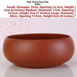 No-Hole Purple Clay Flower Pot