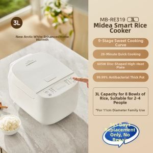 Midea | Fast Cooking & Scheduling Electric Rice Cooker 3L