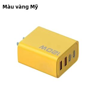 Bộ Sạc Nhanh USB C PD 4 Cổng 120W Bộ Chuyển Đổi Sạc Nhanh Type C USB Cho iPhone Samsung Xiaomi - Sạc Siêu Nhanh