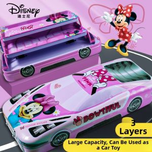 HECI | Minnie Collaboration Dual Layer Large Capacity Metal Pencil Case