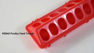 28 holes Flip-Top 50cm Plastic Chick Poultry feeder trough linear feeder linear feeder for birds long linear feeder