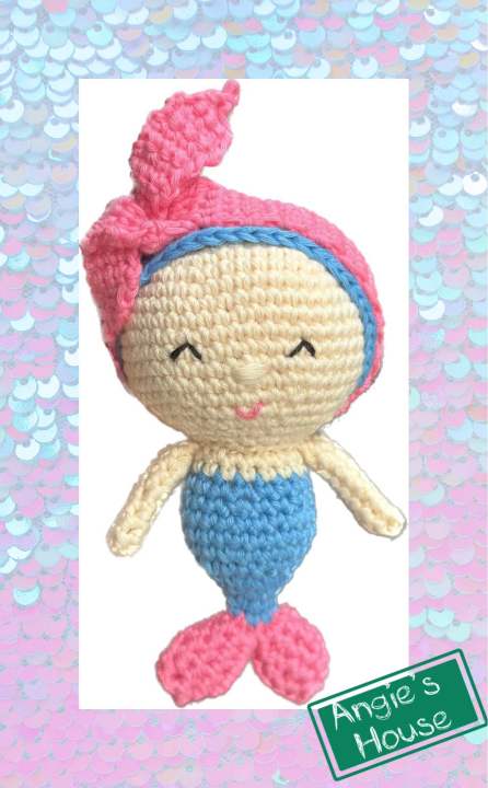 Móc khoá Nàng tiên cá len handmade