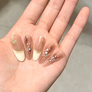 Soft Color Gradient Handmade Wearable Nail Art Mirror Powder Gradient Nail Stickers Atmosphere Sensation Affordable Luxury