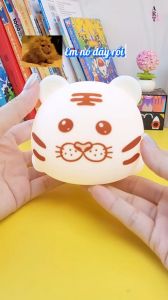 Đèn Trang Trí Hổ Tiger Nằm Đèn Ngủ Đổi Màu Quà Tặng