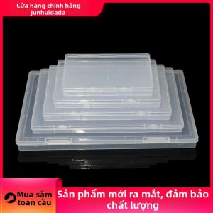 JUNHUIDA | Hộp Nhựa Trong Suốt Hình Chữ Nhật 17cm
