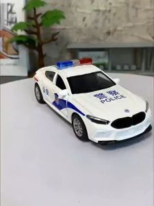 【TR TOY】 SIMULATION BMW POLICE 911 1:36 ALLOY DIE CAST CAR MODEL 3603B