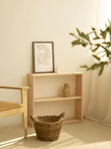 Narrow Solid Wood Sofa Side Gap Shelf Ultra-Thin Wall-Mounted Long Strip Cabinet Storage Organizer for Bedroom And Living Room